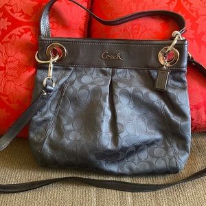 Coach purse. Used only twice. Beautiful dark gray or charcoal.